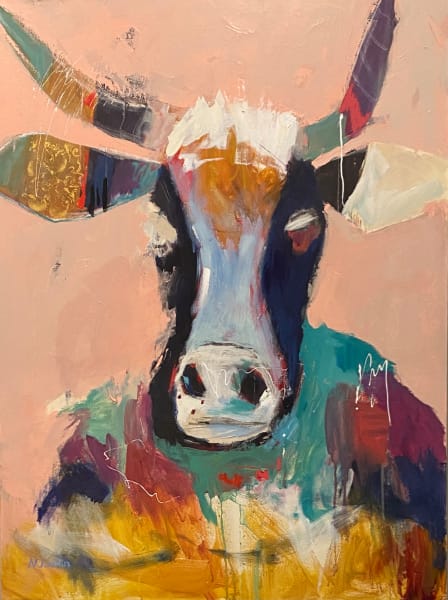 Steer in Ski Sweater